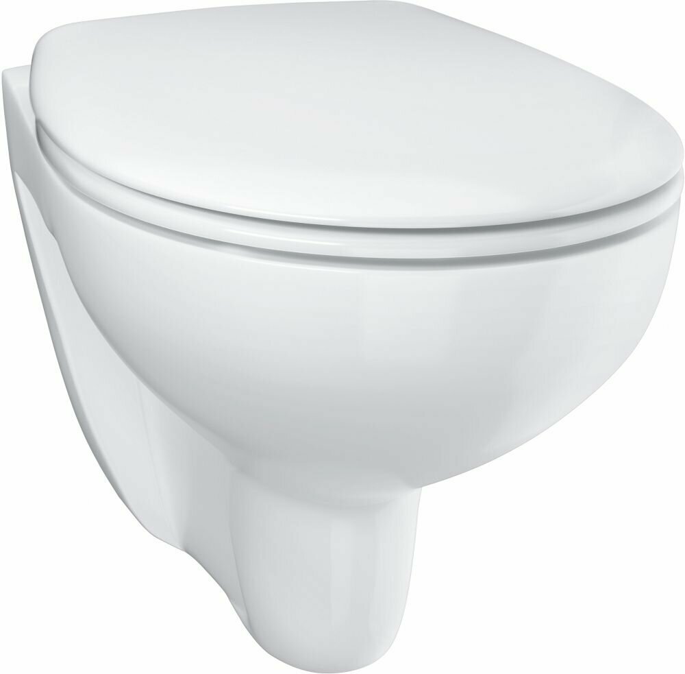 Унитаз подвесной Grohe Bau Ceramic 39351000 с сиденьем микролифт безободковый