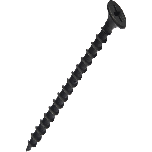 Саморез гипсокартон/металл 3.5х55 черный | код screw-GM-55 | Крепдил ( упак.10кг)
