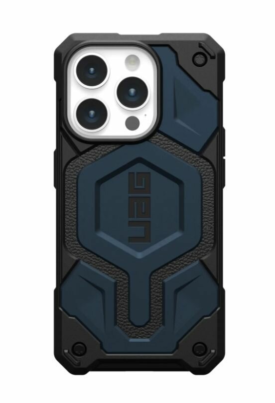 Чехол с поддержкой MAGSAFE Uag Monarch Pro для iPhone 15 Pro MAX 6.7", цвет синий (Mallard)