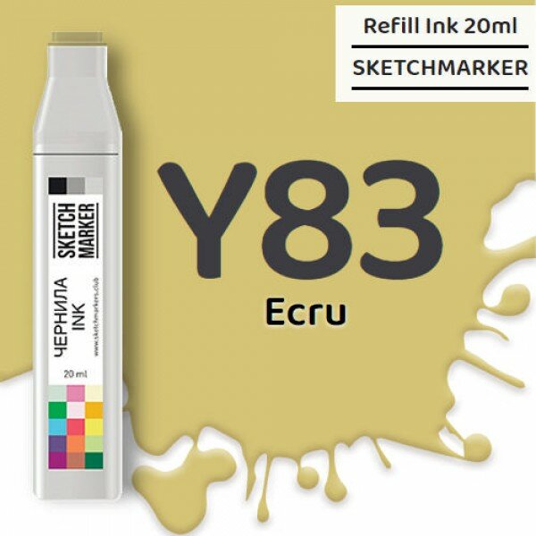 Чернила SKETCHMARKER Y83 Ecru (Экрю), для маркеров, 20 мл