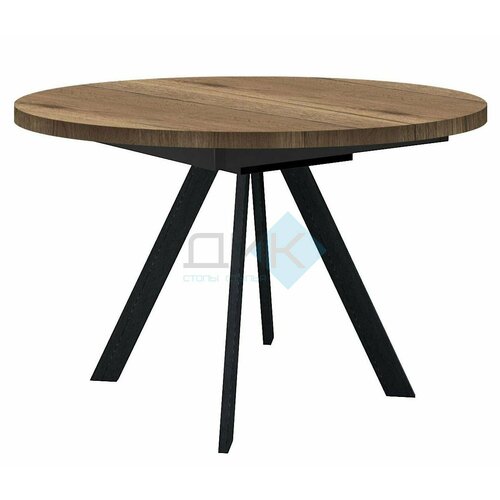 Стол DIK DikLine RD100 Дуб Галифакс/опоры черные