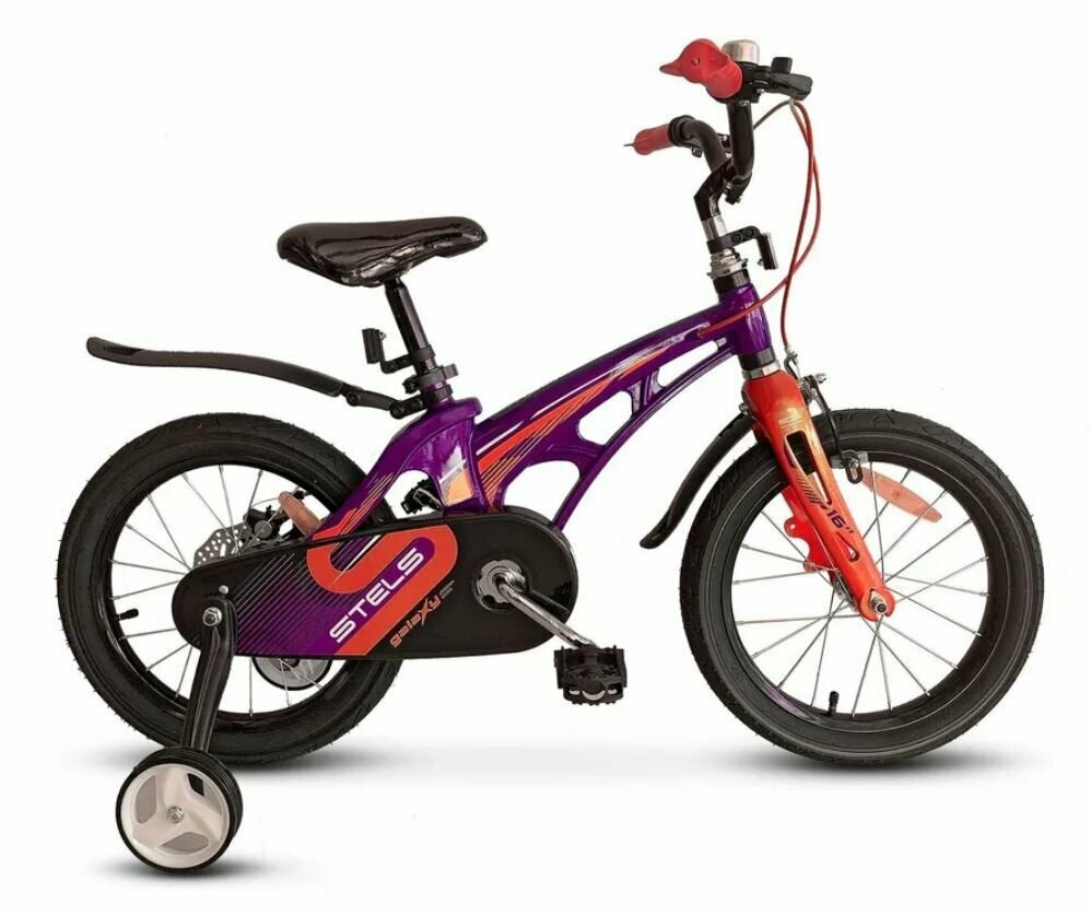 Велосипед детский STELS Galaxy 16, фиолетовый/красный