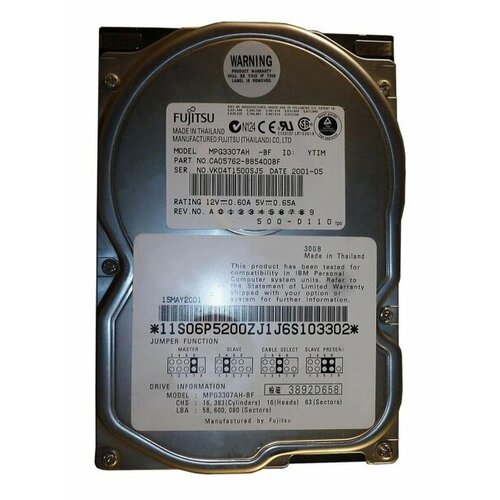 Жесткий диск Fujitsu MPG3307AH 307Gb 7200 IDE 35 HDD 281000₽