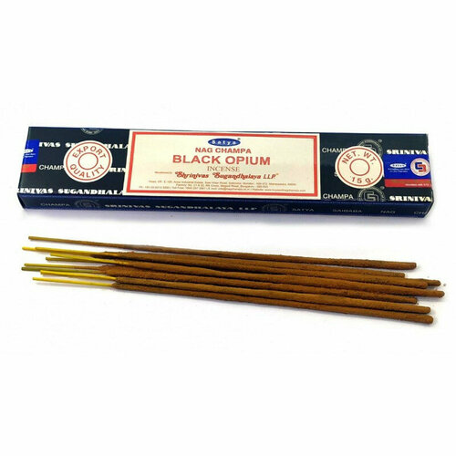 благовония черный опиум cатья серия incense black opium satya Благовония Satya Black Opium (Черный Опиум) 15г, 12 палочек