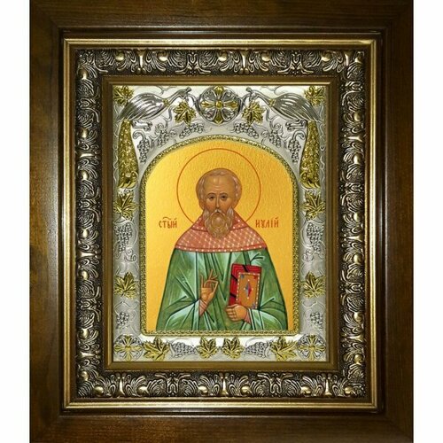 Икона Иулий (Юлий) Мирмидонянин, 14x18 см, в деревянном киоте 20х24 см, арт вк-3984