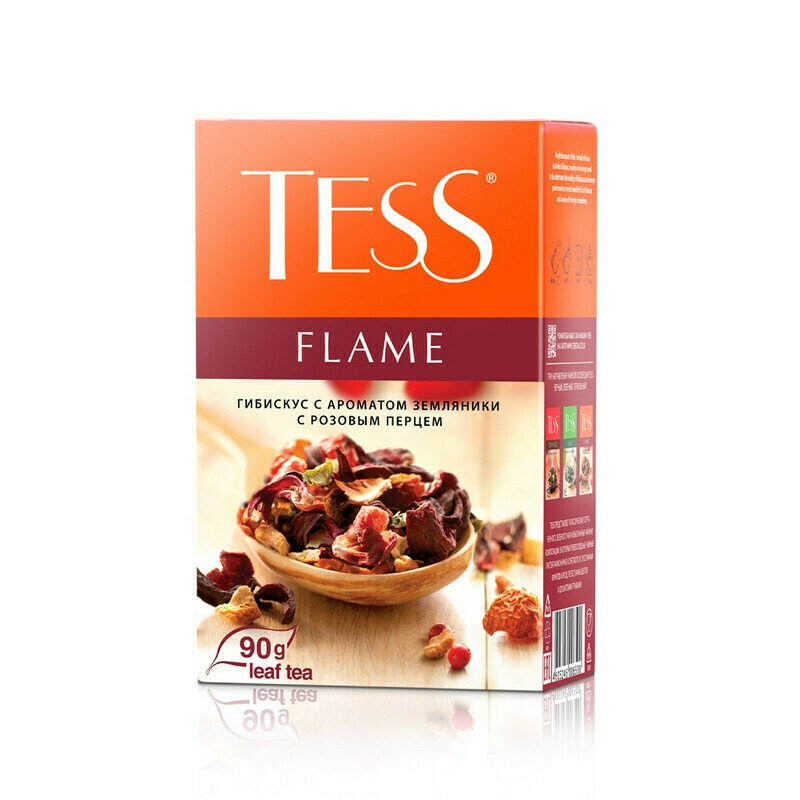 Чай листовой Чай Tess Flame чайный напиток травяной листовой, 90г 0650-15 2 шт