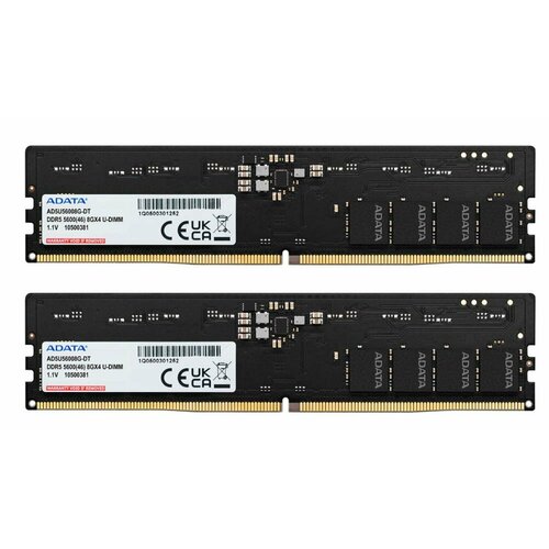Модуль памяти DIMM 16GB DDR5-5600 AD5U56008G-DT ADATA 7763₽