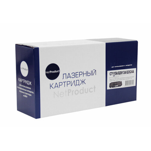 Картридж лазерный NetProduct C7115A/Q2613A/Q2624A HP LaserJet 1000/1150/1200/1300, черный