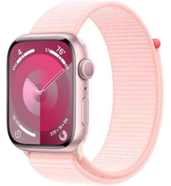 Умные часы Apple Watch Series 9 41 мм Aluminium Case GPS, pink Sport Loop