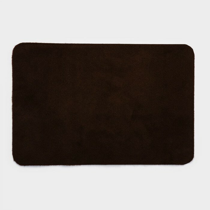 Коврик придверный влаговпитывающий Доляна без окантовки 40×60 см цвет коричневый