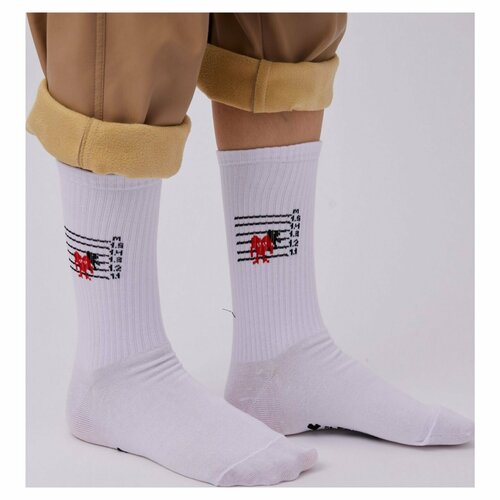 Носки St. Friday, размер 38-41, белый укороченные носки unisex st friday socks все идет по плану размер 42 46
