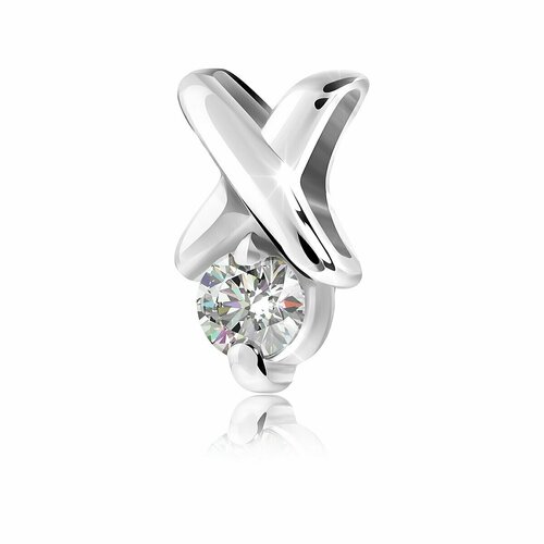 Подвеска VALTERA, серебро, 925 проба, фианит, серебристый
