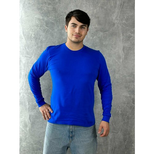 фото Лонгслив mira, размер 54, синий