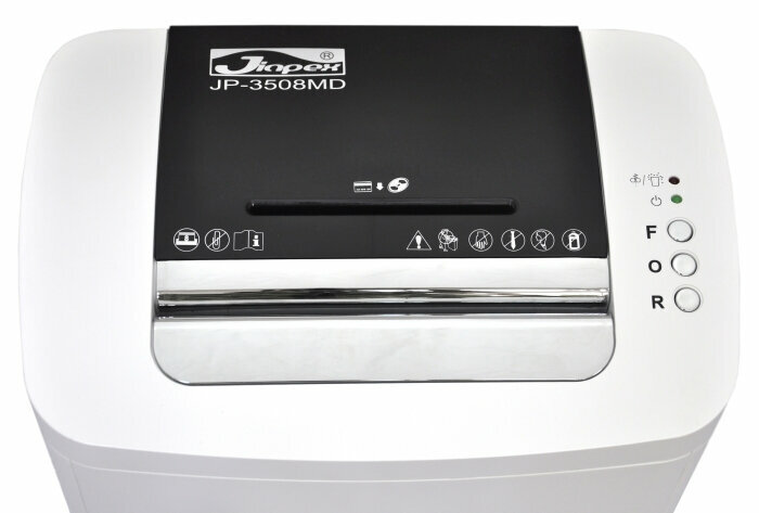 Уничтожитель документов JINPEX JP-3508MD, 2x15 мм, 7 листов, 16 л, P5 — фото 2