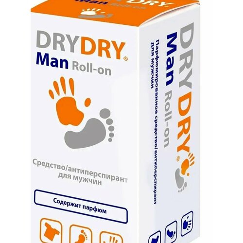 DRY DRY, Антиперспирант Man, 50 мл средство от потоотделения для мужчин 50 мл