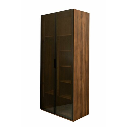 Кровать Garda Decor GD-10005-2 Шкаф Alto двухдверный c полками цвет дуб Барокко дверцы стекло 100572285см арт GD-10005-2 102200₽