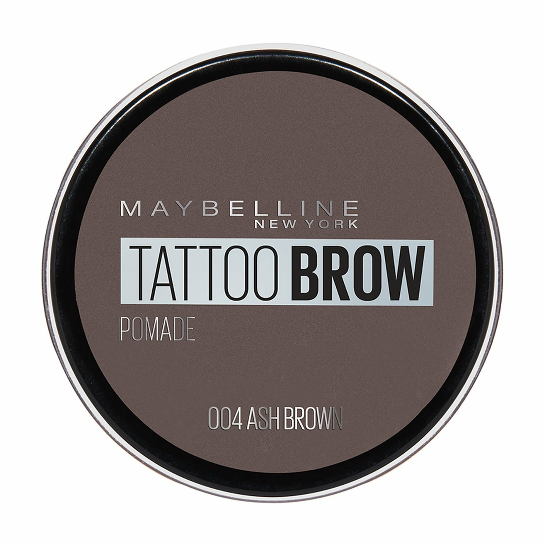 MAYBELLINE NEW YORK Стойкая помада для бровей BROW POMADE, 04, Пепельно-коричневый, 3.5 г