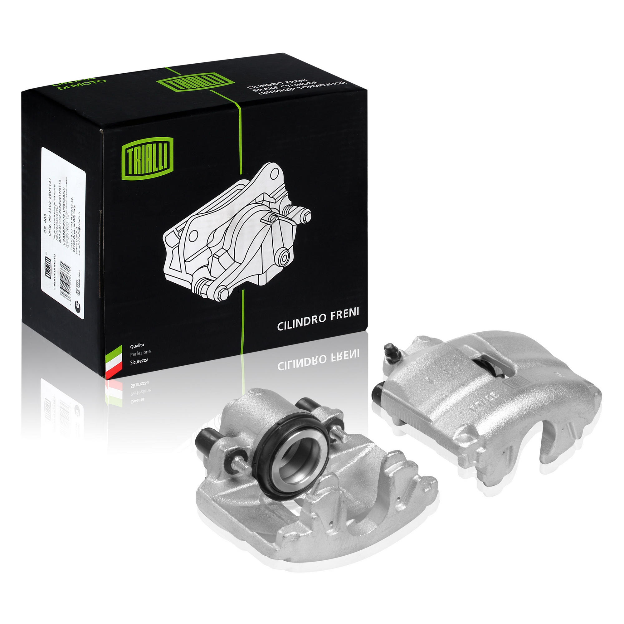 TRIALLI cf-182003 (1K0615123 / 1K0615123B / 1K0615123E) суппорт торм. для а / м VW Polo (Поло) sedan (rus) (10-) 1zc перед. лев.