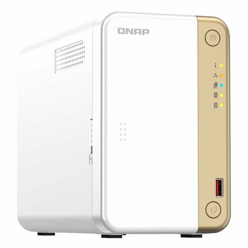 Сетевое хранилище без дисков QNAP TS-262-4G сетевое хранилище qnap ts 251b 2 отсека 4 гб без дисков белый