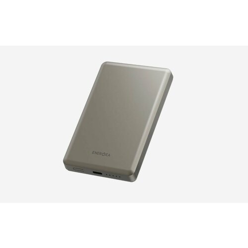 Ультратонкий внешний аккумулятор EnergEA Alupac Air 5K, 5000MAH MAGSAFE - натуральный титан (Titan)