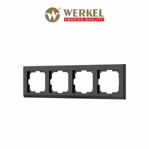 Рамка из пластика на 4 поста Werkel Stark W0041808 черный