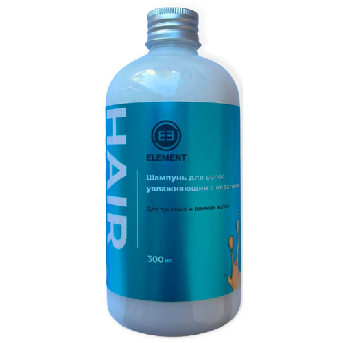 ELEMENT Шампунь для волос увлажняющий с кератином 300 мл 876₽