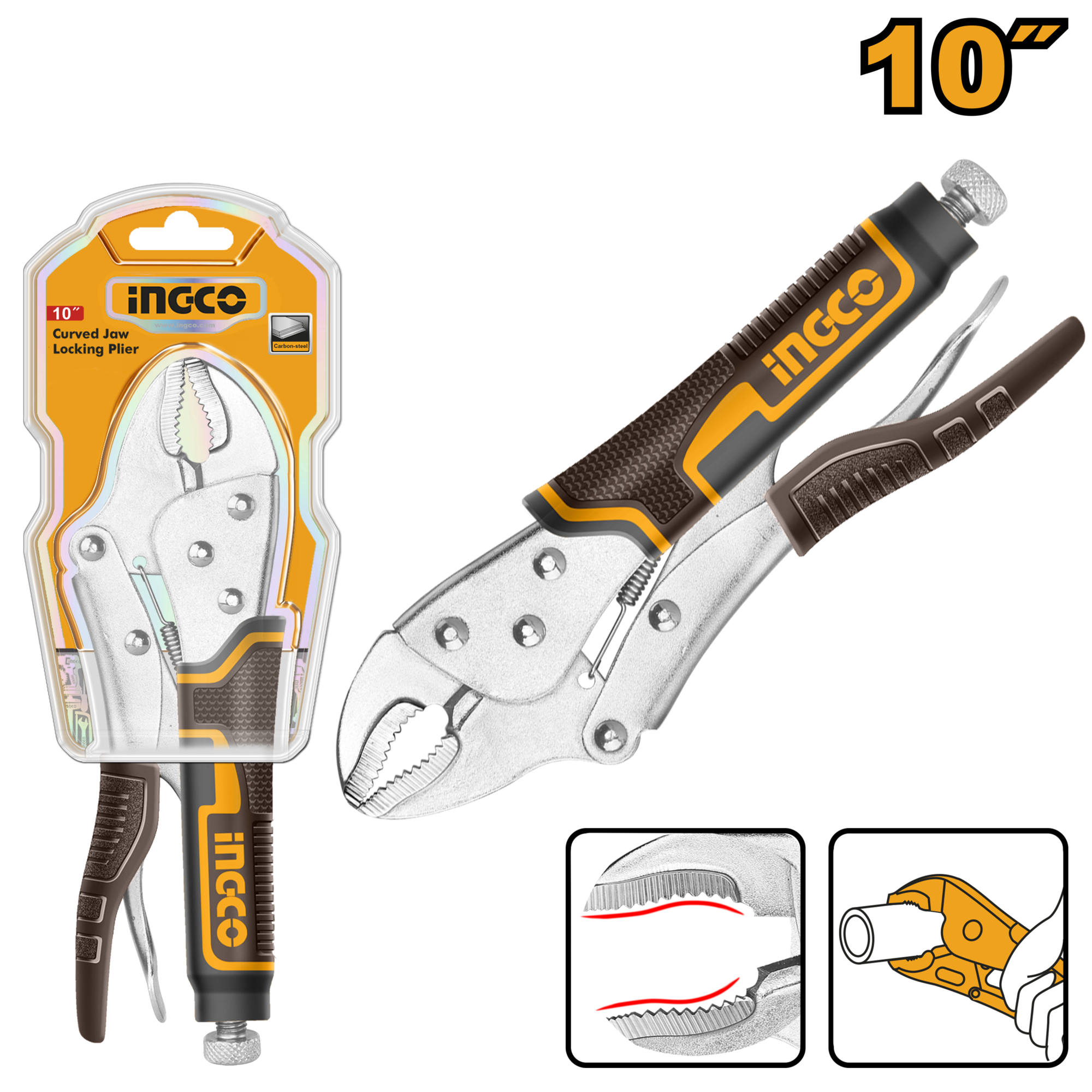 фото Клещи зажимные INGCO HCJLW0210 250 мм