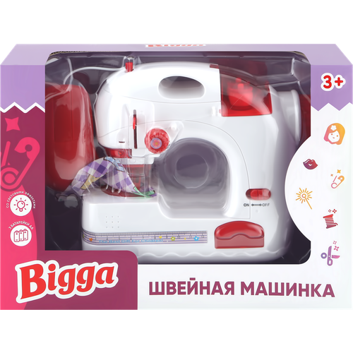 Игрушка BIGGA Швейная машинка со световыми эффектами Арт. 993100017 игрушка инерционная bigga пожарная машинка