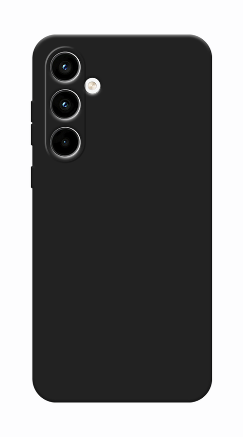 Матовый силиконовый чехол на Samsung Galaxy A35 5G / Самсунг Галакси А35 5G с защитой камеры, черный