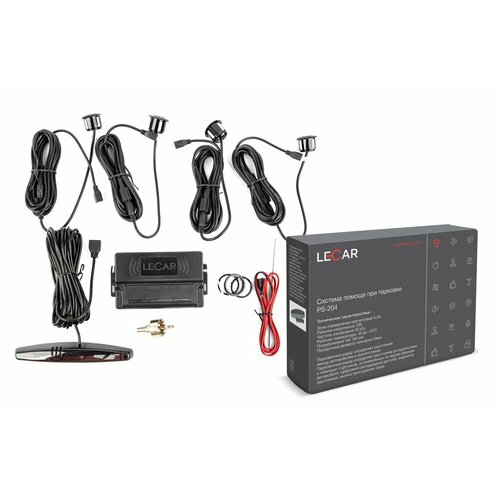 Система помощи при парковке 4 датчика цвет черный 2146₽