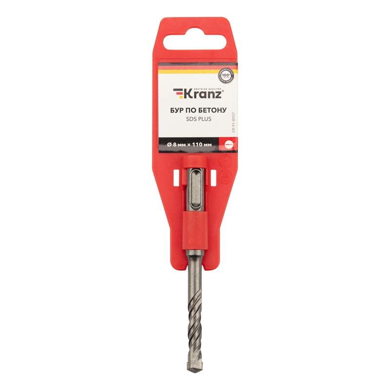 Бур по бетону Kranz 8x110x50 мм SDS PLUS (1шт)