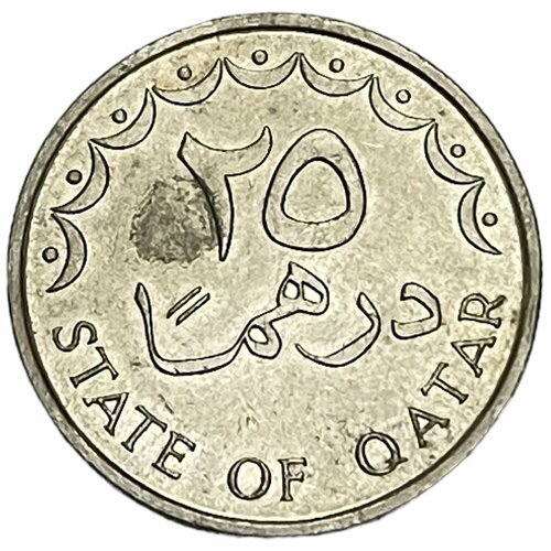 Катар 25 дирхамов 1981 г. (AH 1401) бин саид багавейр авад аль орейми мухаммед бинт хамис бин муса аль ягуби самира оман страна и люди