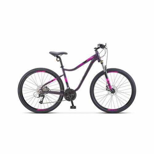 Велосипед Stels Miss 7700 MD 27.5 V010 (2024) 19 темный/пурпурный (требует финальной сборки) велосипед женский горный stels 27 5 miss 7700 md v010 рама 17 темно пурпурный