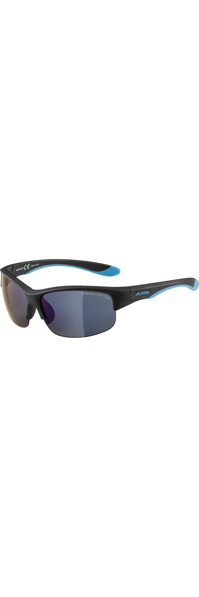 фото Очки солнцезащитные ALPINA Flexxy Youth Hr Black Blue Matt/Blue Mirror Cat. 3