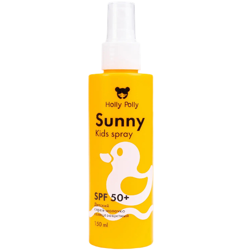 Holly Polly Sunny Спрей-молочко солнцезащитный для детей SPF50 водостойкий 3 150 мл 1 шт 481₽