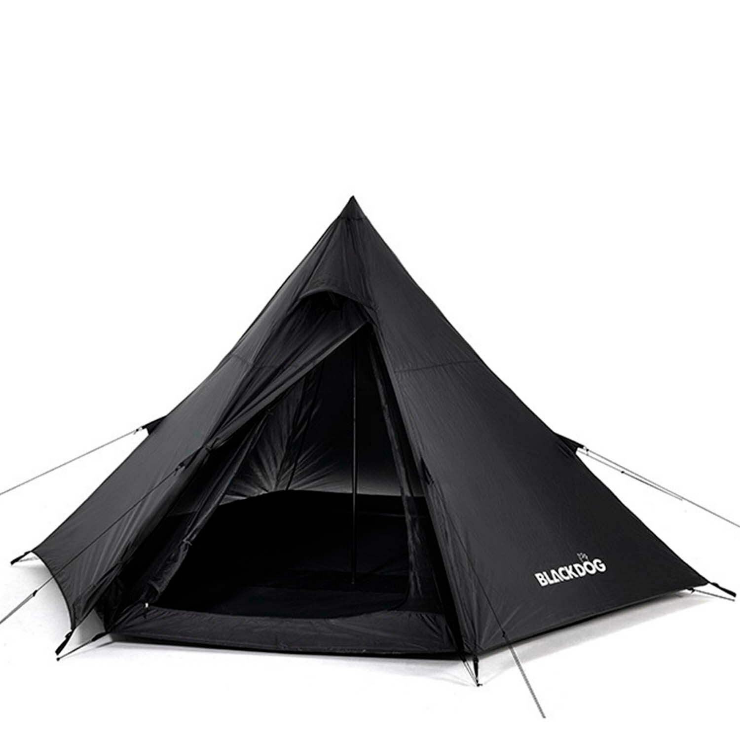 Палатка BlackDog Pyramid Tent M With Skirt Black Silver