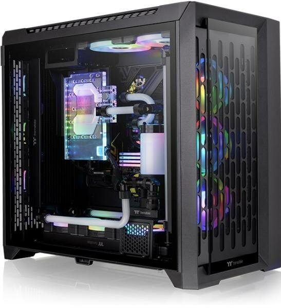 Корпус Thermaltake CTE C750 TG ARGB черный без БП ATX 3x140mm 4xUSB3.0 1xUSB3.1 audio bott PSU