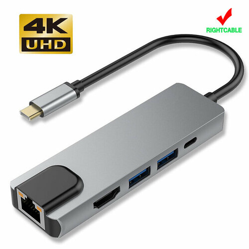USB-концентратор с Type-C HDMI RJ-45 2xUSB 30 Type-C 179000₽