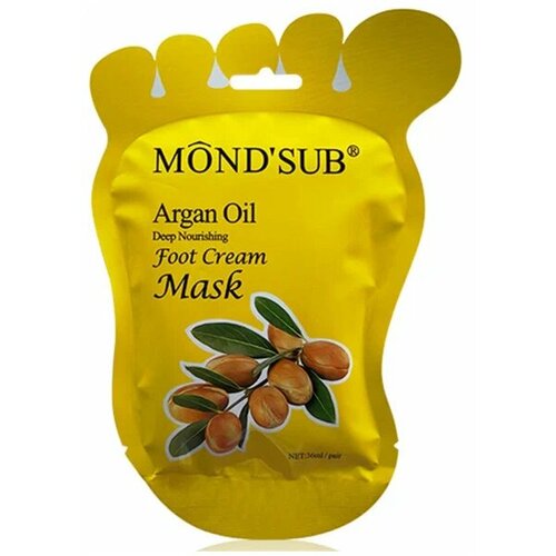 Крем-маска для ног MondSub Argan Oil питательная с аргановым маслом 36мл 425₽