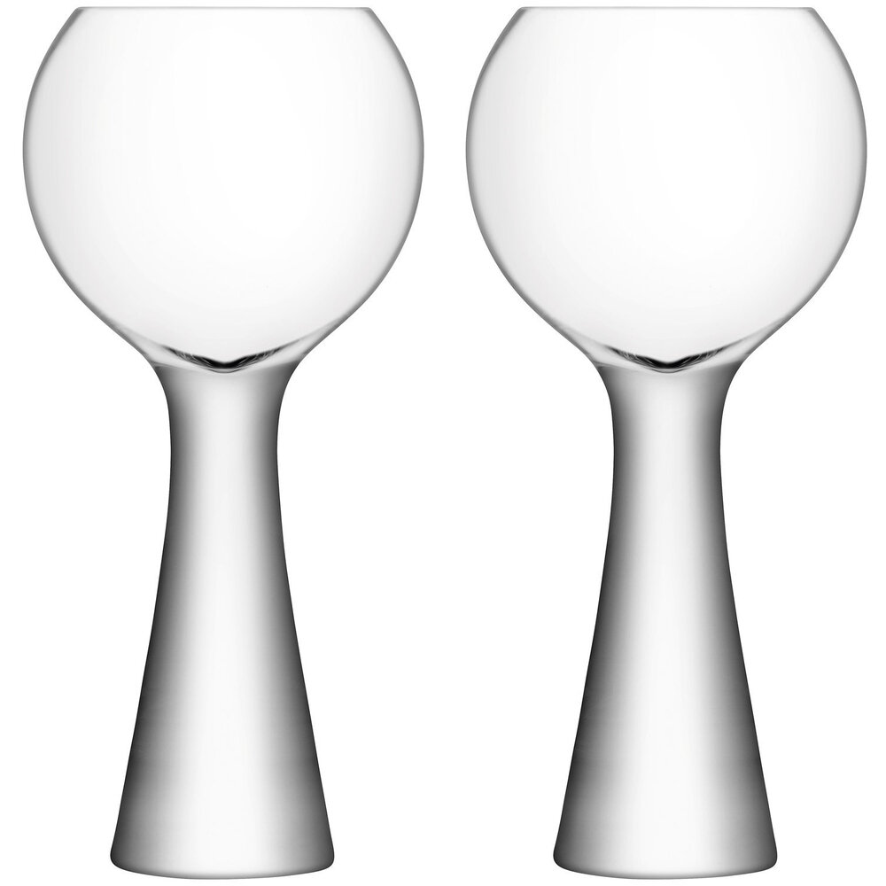 Набор из 2-х стеклянных бокалов для красного и белого вина Moya, 550 мл, прозрачный, серия Бокалы и фужеры, LSA International, G1369-20-985