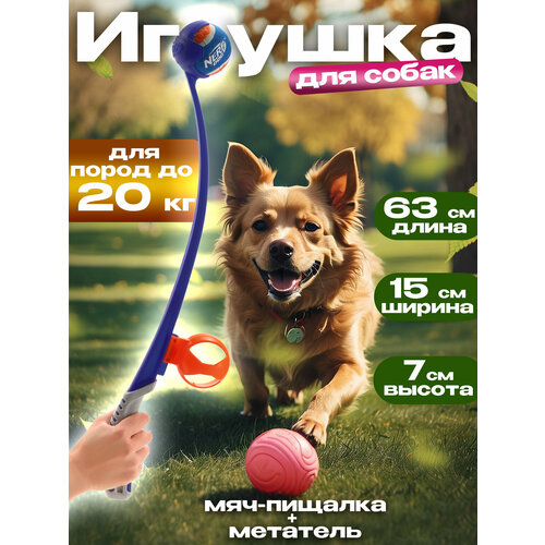 Игрушка для собак / Устройство для метания мяча 63х15х7 см Nerf Dog