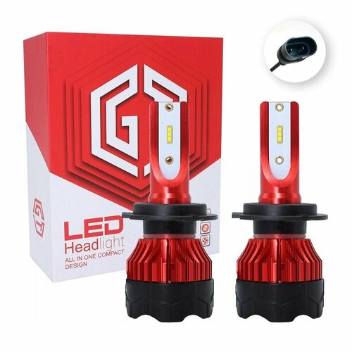 Автомобильные Светодиодные Лампы GT K5 Headlight 9006 HB4 6000K 2700₽