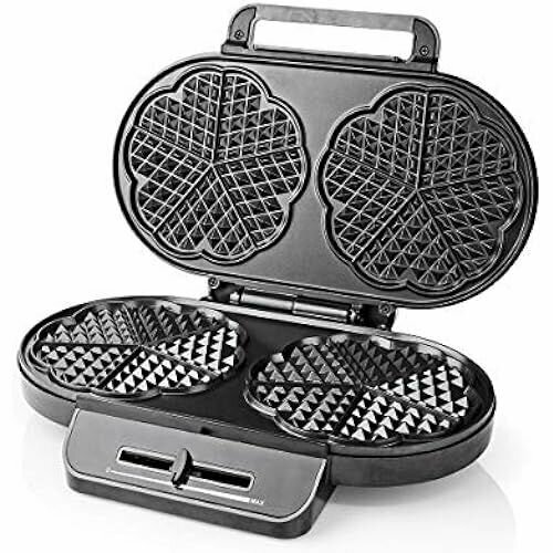 Вафельница 2 x 5 вафель в форме сердца 12 см 1200 Вт автоматический контроль температуры пластикметалл класс энергопотребления B 1586800₽