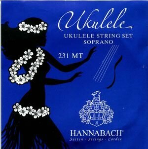 Hannabach Комплект струн для укулеле сопрано, европейский строй(ADF#H)