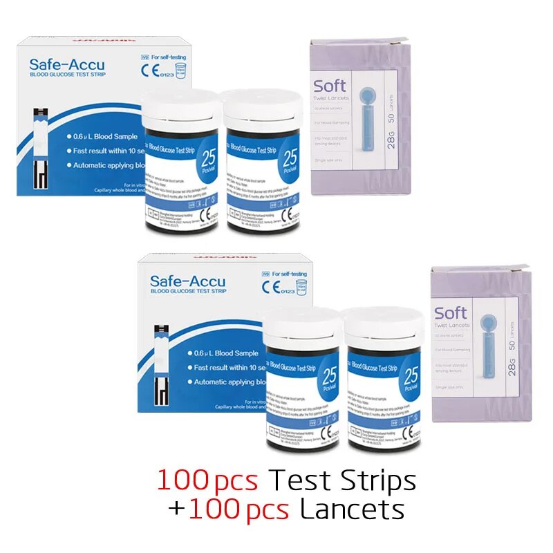 Wcore Safe-Accu CE Глюкометр, 100 test strips