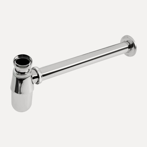 Изображение товара Сифон закругленный, хром , нержавеющая сталь, регулируемая верхняя часть