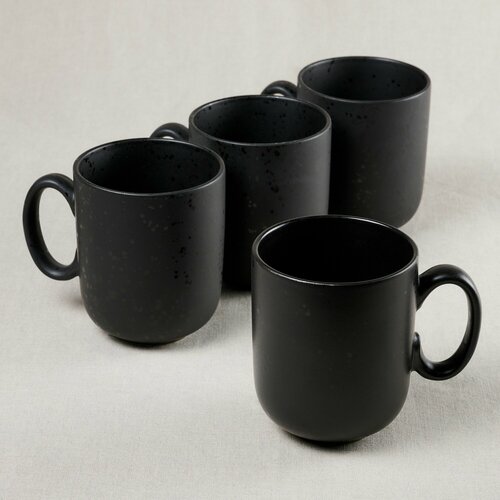 Набор кружек, керамические чашки для чая и кофе, большие кружки 400 мл. 4шт. MIXOM