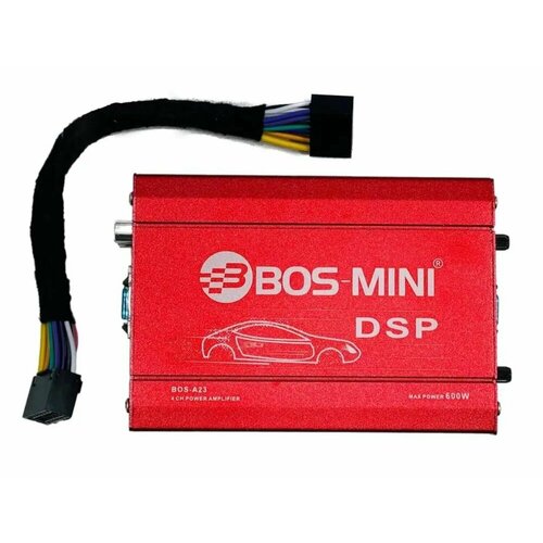 Усилитель автомобильный для Android магнитолы DSP BOS MINI четырехканальный 600W управление со смартфона 2549₽