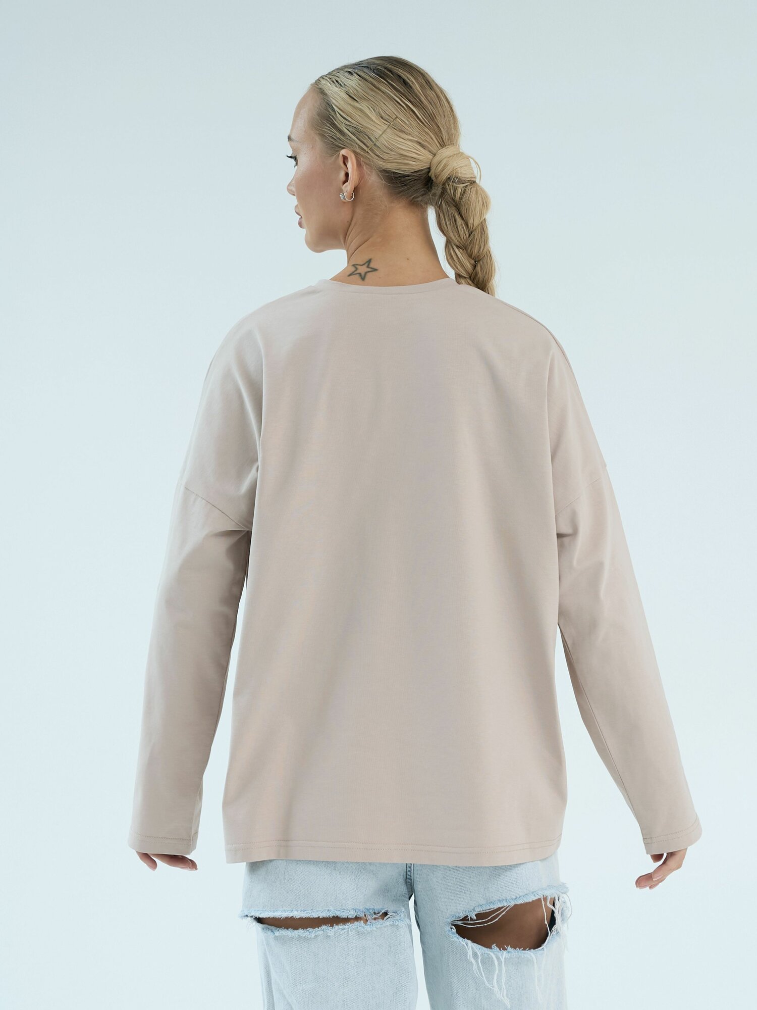 Лонгслив Телодвижения, размер 170-104-110 (52) 2XL, , какао — фото 1