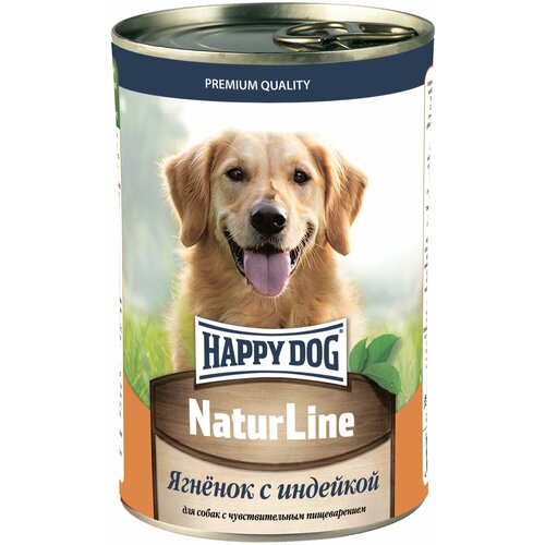 Консервы Happy Dog ягненок с индейкой 410г х 12шт